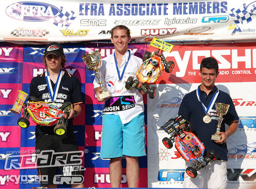 European Championship podium