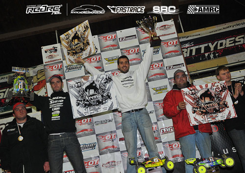 Buggy A-main winners podium